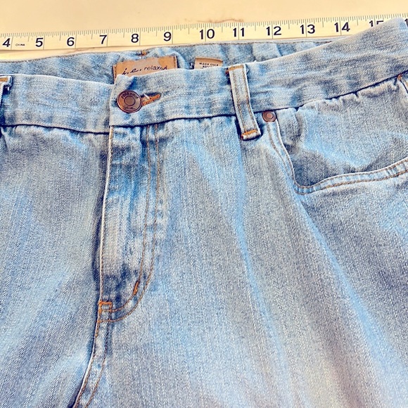 i.e. relaxed faded jeans. Size 12. Very comfortable. Made in Egypt. - Picture 12 of 16